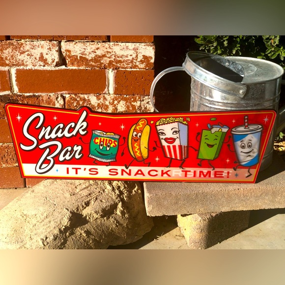 Vintage Snack Bar Lenticular Wood Sign - Picture 1 of 3
